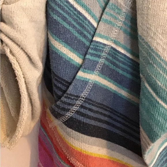 BILLABONG Hooded Open Front Knit Cardigan Pastel Colors Size S - Picture 4 of 9